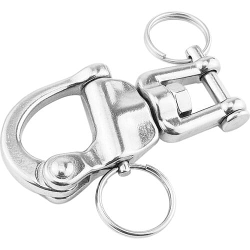 Swivel Eye Snap Shackle Anchor Rigging 316 Stainless Steel Quick Release Eye Bail for Marine/Boat/Sailing/Yacht