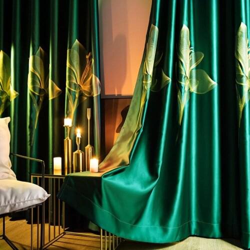 Qmang Decor Silk Curtains For Windows