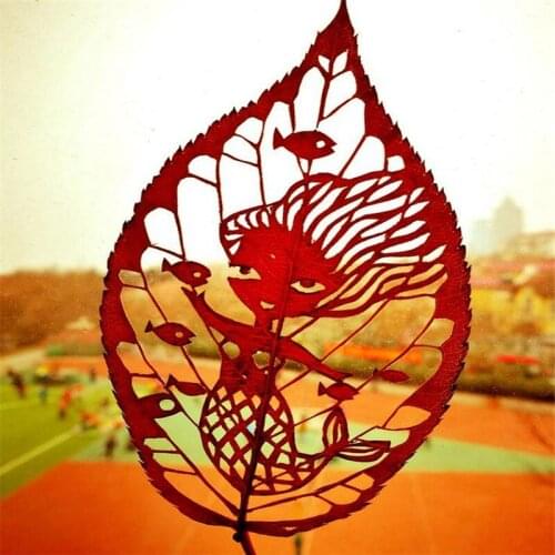 Mermaid Leaf Metal Cutting Dies scrapbooking Stencils for Craft Paper DIY leaf envelope Scrapbook new dies Cut Template