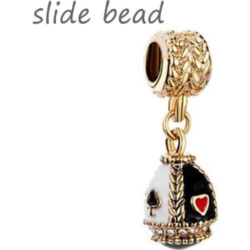 Slide Bead Black Bracelets
