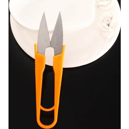 Random Multicolor Stationery Scissors U Shape Clippers High Quality Portable Mini Scissors Tailor Cheap Small Scissors