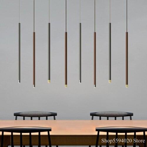 Modern Minimalist Led Chandelier Long Pendant Lamp Kitchen for Living Room Bedroom Hanging Light Colorful Line Bar Lamp Home
