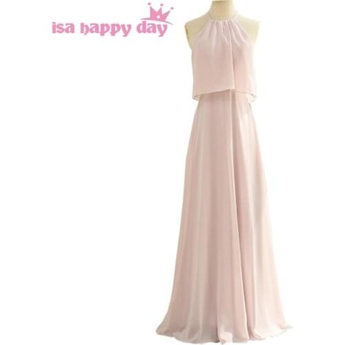 Light pink Lady plus size bridesmaids dress gown womens bridesmaid dresses long 2020 elegant gowns for special occasions W4304