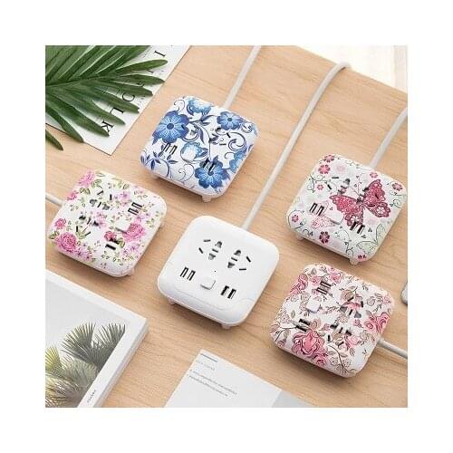 1pcs soquete universal wand contactdoos usb 220 socket power USB socket / power cord 1.8 meters long 220v usb outlet pared usb