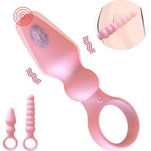 Vagina Dildo Vibrator Anal Beads Prostate Massage G-spot Clit Stimulation Butt Plugs Sex Toys For Women Vibrating Anal Vibrator