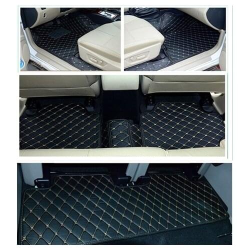 High quality! Special car floor mats for Mitsubishi Pajero Sport 7 seats 2020 waterproof car carpets for Pajero Sport 2019-2016