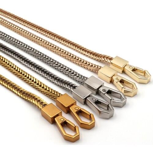 Bag Parts Diy Replacement Shoulder Bag Strap Chain Metal Chain Handbag Handles For Women Snake Bone Chain Bag Chain Accessories