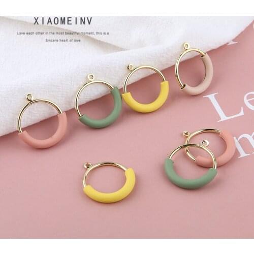 10pcs Hot Sale Hoop Earrings Women Circle Round Hoop Earrings For Women Men Ear Ring Sleeve Hollow Ring Materials Accessories