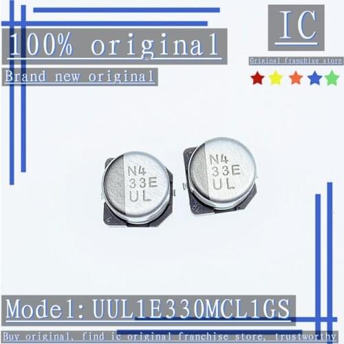 100% Brand new original 50PCS UUL1E330MCL1GS SMD 33uF ±20% 25V