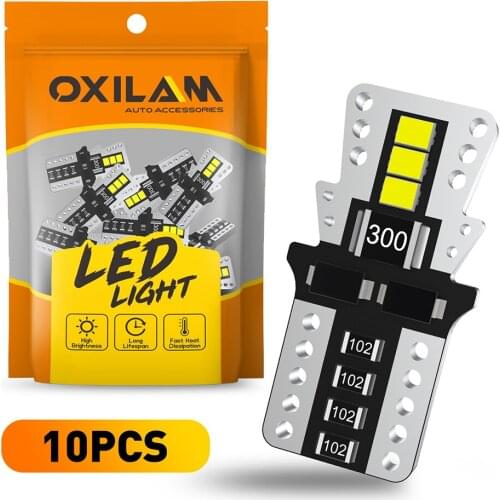 10x T10 LED Canbus W5W LED Bulbs 168 194 6000K White Signal Lamp Car Interior Lights for BMW E46 E90 F10 E39 Audi A6 C5 A3 A4 B8