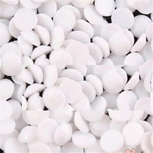 2-12MM DIY Bling Solid White Round Acrylic Rhinestones Faceted Flatback Acrylic Stones no Glue for Hand Craft Arts Decoration