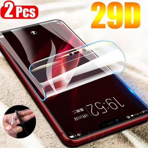 2PCS Protective Film For Xiaomi Mi 9 SE CC9e A3 Note 10 CC9 9T Pro Note 10 Screen Protector Film Full Cover Soft Hydrogel Film