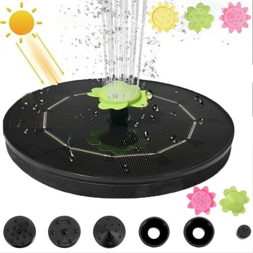 3W Solar Powered Fountain Pond Pump Home Garden Water Floating Fountains Pool Floating Waterfall Fountains Accessories