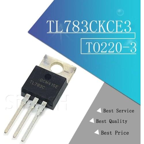 5pcs/lot TL783CKCE3 TL783CKC TL783 IC REG LDO ADJ .7A TO220-3 783 TL783 TL783C