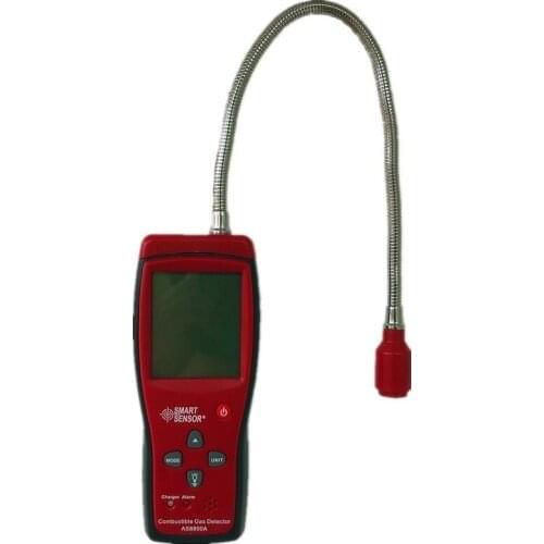 AS8800A Gas Analyzer Automotive Combustible Gas Detector Gas Leakage Location Determine leak Tester Sound&Light Alarm Li-battery