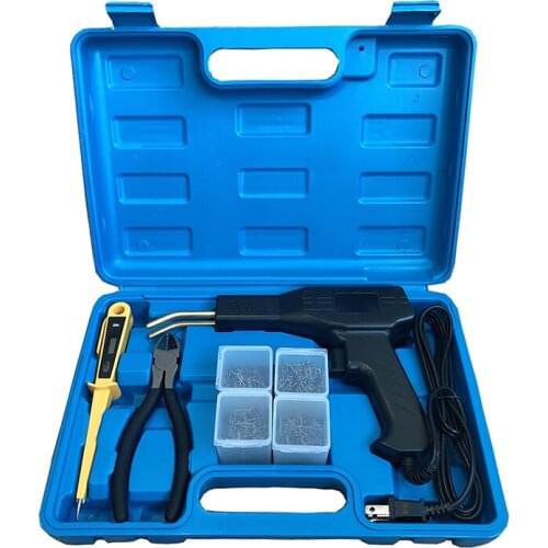 Car Bumper Welder Gun Hot Stapler Plastic Repair Tool Kit