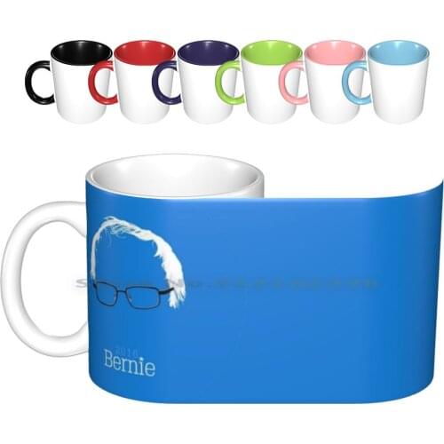 Bernie 2016 ( Detailed Hair & Glasses ) Ceramic Mugs Coffee Cups Milk Tea Mug Bernie Sanders President Hair Glasses Liberal