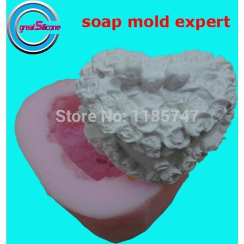 Rose Box Design Soap Mold Decorative Chocolate Molds Candle Mold Silicone Soap Mold for Wedding Gifts