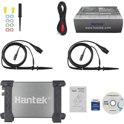 Hantek 6082BE Digital Multimeter Oscilloscope USB 2 Channel 80MHz Virtual Oscilloscope Logic Analyzer