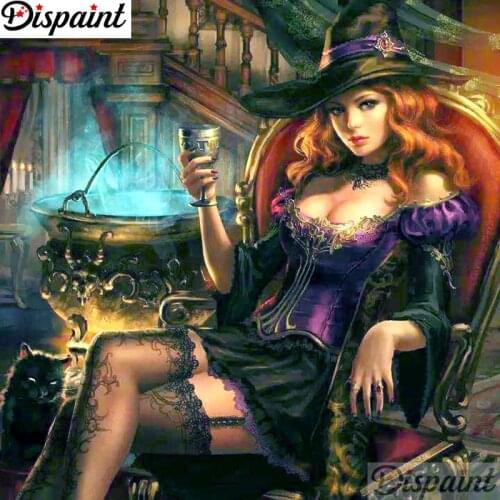 Dispaint Full Square/Round Drill 5D DIY Diamond Painting "Cartoon woman" Embroidery Cross Stitch 3D Home Decor A12934