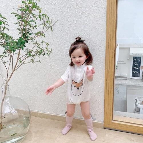 Unisex Baby Clothing One Piece Summer Short Sleeve Body Suits 100% Pure Cotton Roupas Bebe Lovely Candy Color Boys Girls Rompers