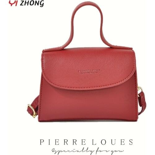 YIZHONG Leather Korean Women Crossbody Bag Multifunctional Shoulder Bag Simple Purses and Handbags Fresh Soft Messenger Bag
