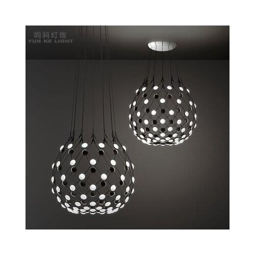 Creative design modern cross grid LED energy-saving sub-control chandelier exhibition hall light dining room living room light