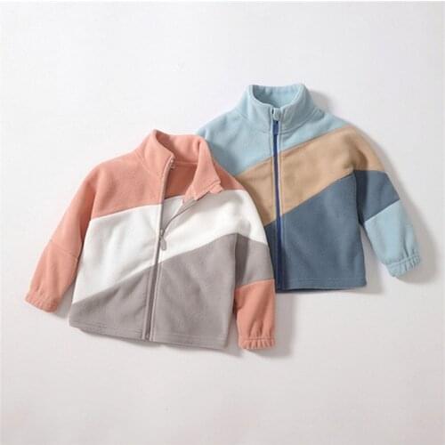 2021 New Autumn Winter Fleece Jackets For Baby Boy Trench Childrens Clothing Age 2 3 4 6 8 10 12 Yrs Girls Warm Outerwear