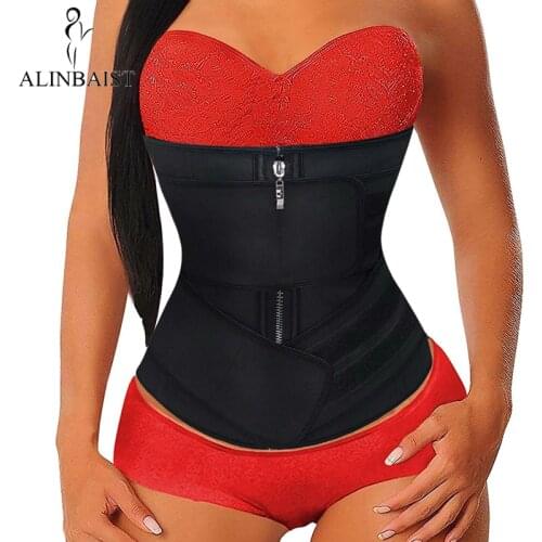 Latex Waist Trainer Waist Cincher Body Shaper Firm Body Shapewear Stomach Slimming Belt Double Straps Protective Layer Corset
