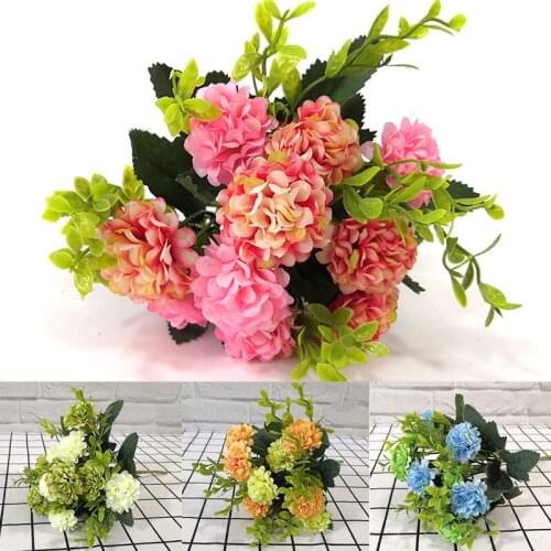 5 Prong Small Ball Chrysanthemum Artificial Flower Home Artificial Flower Ornaments Wedding Decoration Artificial Bouquet