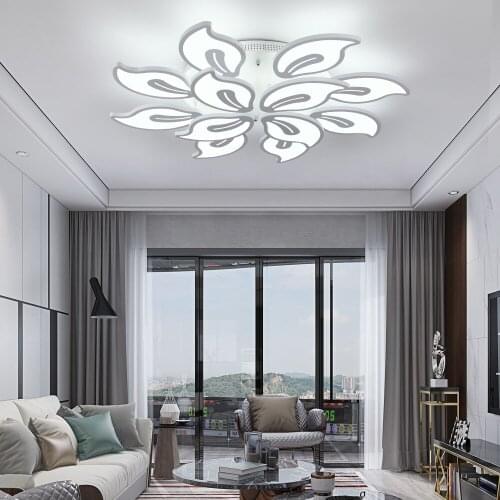 New modern led chandeliers for living room bedroom dining room acrylic iron body Interior home chandelier lamp fixtures