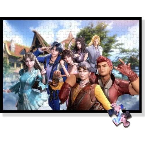 Dou luo continent jigsaw puzzle 1000 pieces adult New Soul Land Dou Luo Da Lu Tang San Star Dream educational toys wood puzzles