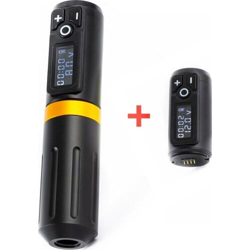 Plus Wireless Tattoo Machine Pen Powerful Coreless Motor 1950mah Battery Pack Portable Professional Tattoo Equipment