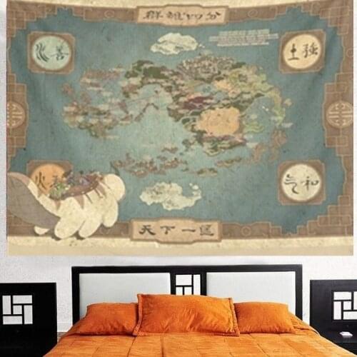 Avatar The Last 4 Sizes Tapestry Wall Home Decor Fashion Room Decor Printed Tapestry Wall Bedroom Carpet Bed Sheets 95x73cm