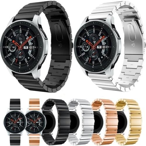 20mm 22mm Stainless Steel Band For Samsung Galaxy Watch 46mm 42mm Strap Gear S3 Frontier Classic Band For Huawei Watch GT Straps