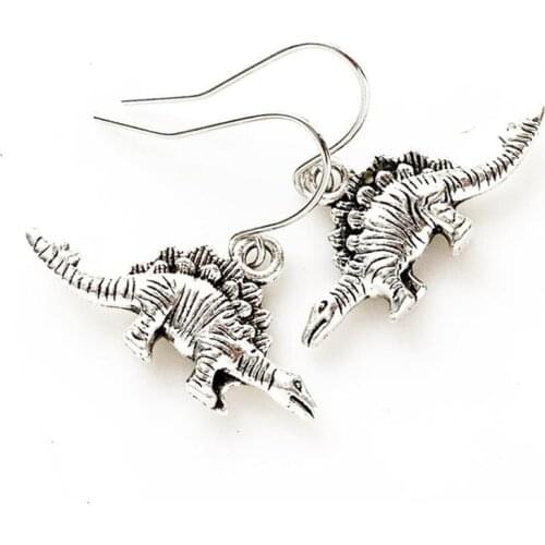 Stegosaurus Earrings Dinosaur Jewelry Science Earrings Cute Fun Dinosaur Earrings