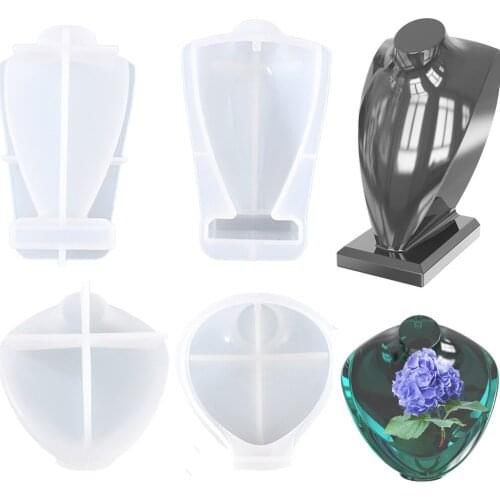 Silicone molds for Jewelry Pendant Necklace Display Stand Holder Show Decorate Retail epoxy Resin Casting Mold Craft making tool