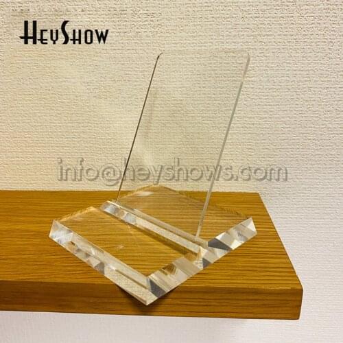 Universal Acrylic Phone Stand Transparent Cell Phone Holder Base Mobile Power Support Handheld Display Stable For Retail Store