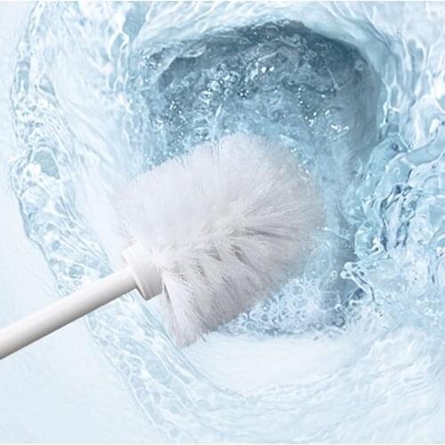 Universal Plastic Toilet Brush Head Replacement White Black Clean Bahroom Tools Drop Ship