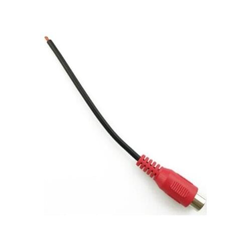 12cm Universal RCA Female Audio Line Speaker Cable Connector Plug Power Cord Adapter Cable Red