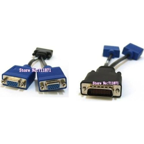 DMS-59 Male to 15P VGA D-Sub Female Video Cable DMS-59 Graphics card Connect VGA devices DMS to 15Pin D-sub VGA Adapter