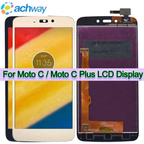 Black Original 5.0" LCD For Motorola Moto C Plus CPlus XT1721 XT1722 XT1723 XT1724 LCD Display Touch Screen Digitizer Assembly