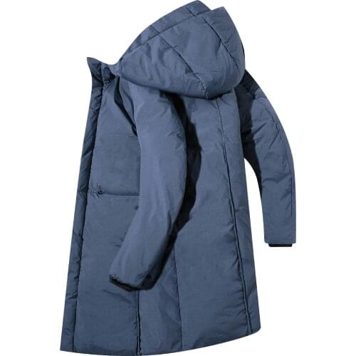 Winter Mens down Feather Cotton-padded Clothes Mens Mid-length Thick Warm Slim Models Youth MenS Wear Jacket