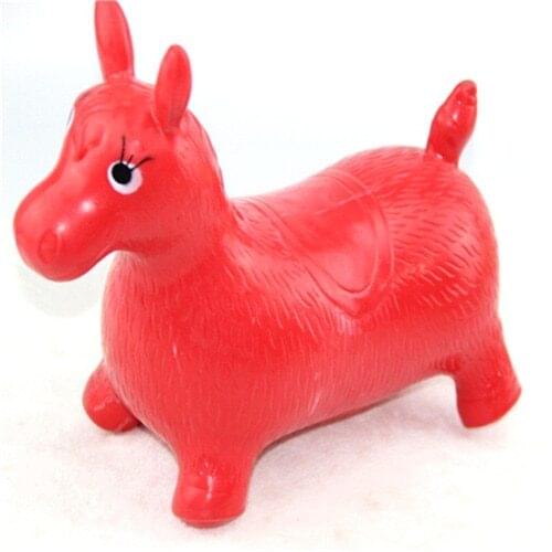 1Pcs Kids Animal Space Hopper Inflatable Jumping Horse Ride-on Bouncy Hopper Toys Random Color Extra Thickness Toy for Kids