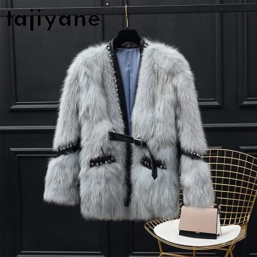 2021 Jacket Womens Real Fur Coats for Women 100% Fox Fur Jackets Woman Sheepskin Coat Luxury Mulheres Casacos TN1509