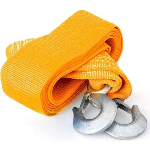 5 Meter 8 Tons Towing Rope Strape Cable With U Hooks Shackle High Strength Polypropylene For Car Truck Trailer