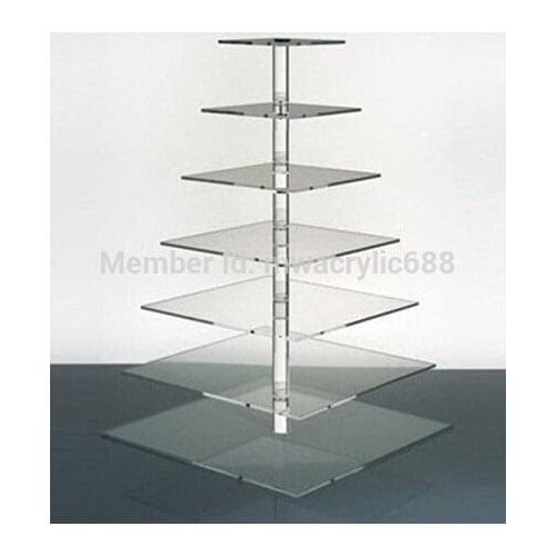 7 Tier Round /cooking tools/ Beautiful Acrylic Cupcake Stand acrylic Wedding Party cupcake stand
