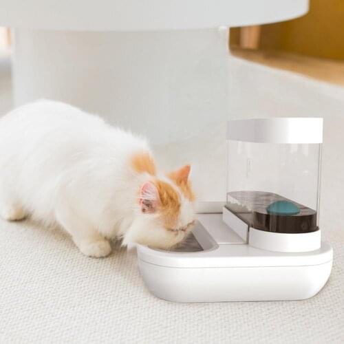 1.5L Pet Food And Water Dispenser Cat Dog Automatic Feeder Water Bottle Food Dispenser Pet Feeding Bowl for Cat Dog