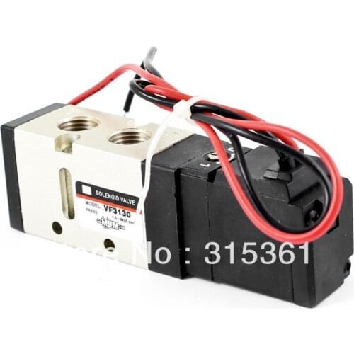 Free Shipping 1/4'' 5 Ports 2 Positions Air Control Solenoid Valve VF3130 DC21-26V or AC220V