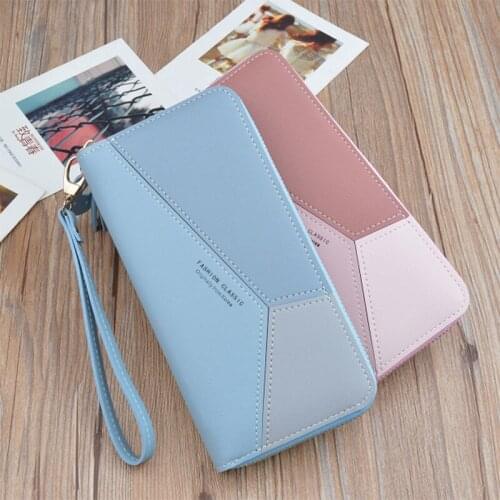 Card Holder Womens Wallet Long Leather Zipper Fashion Luxury Woman Wallet Coin Purse Female Wallet Money Clip Passport Cover